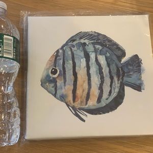 Fish wall art blue